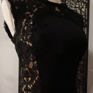 Sexy Tadashi Shoji Black Lace Cocktail Dress
